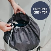 CleverMade Laundry Duffel Luxe - Stone Gray/Shadow Gray