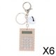 thumbnail image 1 of Paquete de 2-6 Mini Calculadora Baoblaze 8 Pantallas Plástico ABS, 1 of 7