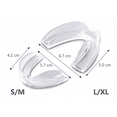 thumbnail image 3 of 6X Teeth Grinding Mouth Guards, Custom Perfect Fit Food Graded EVA Material Mouth Tray, Stop Teeth Clenching Bruxism Dental Guard Get a Good Sleep at Night, 3 of 7