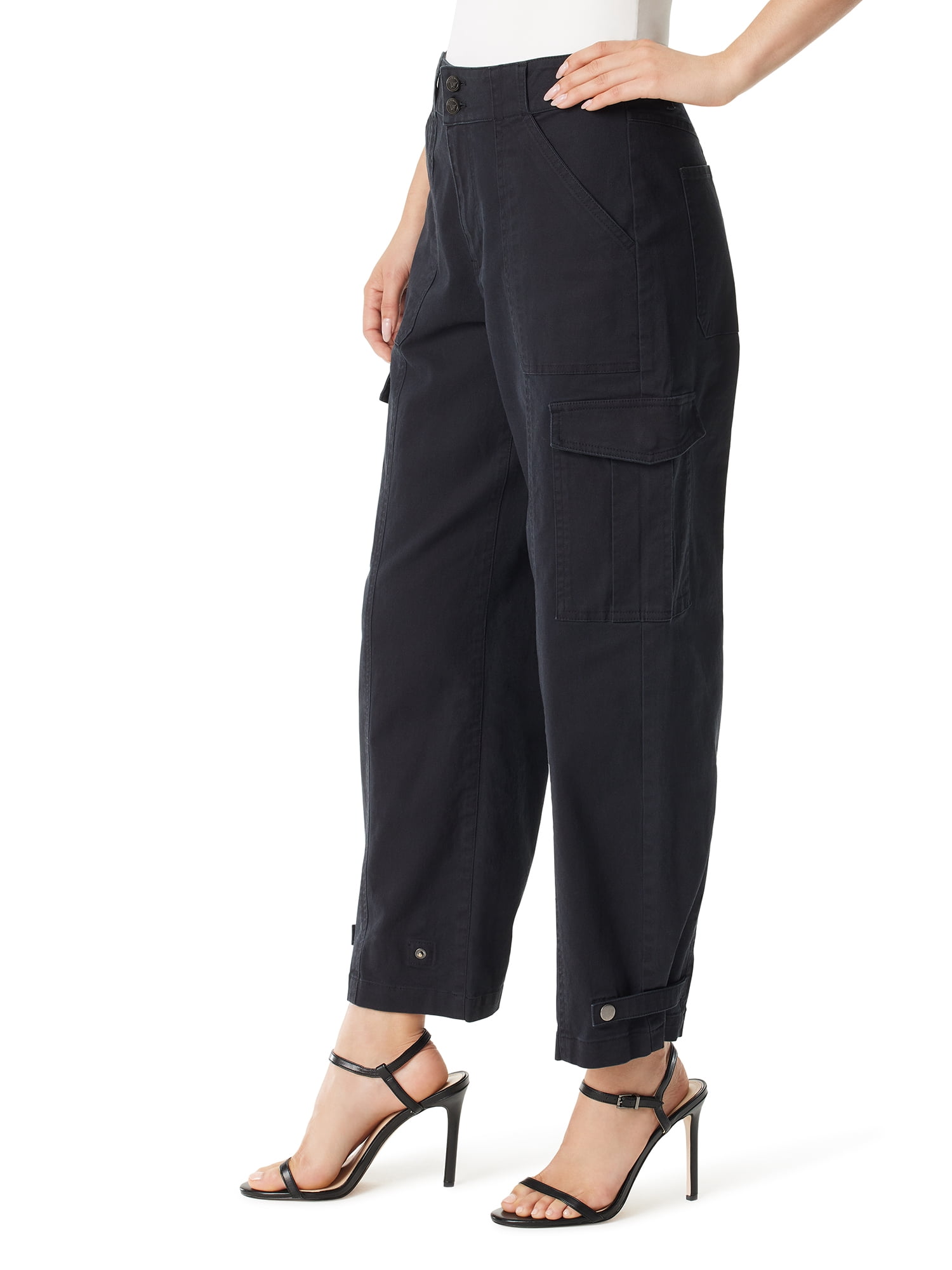 Jessica Simpson Women's and Women's Plus Cargo Low Rise Pants, Sizes 2-26W