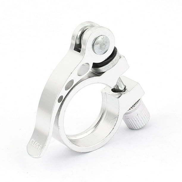 Quick Release Mountain Bike Bicycle Seatpost Clamp 30mm Silver Tone