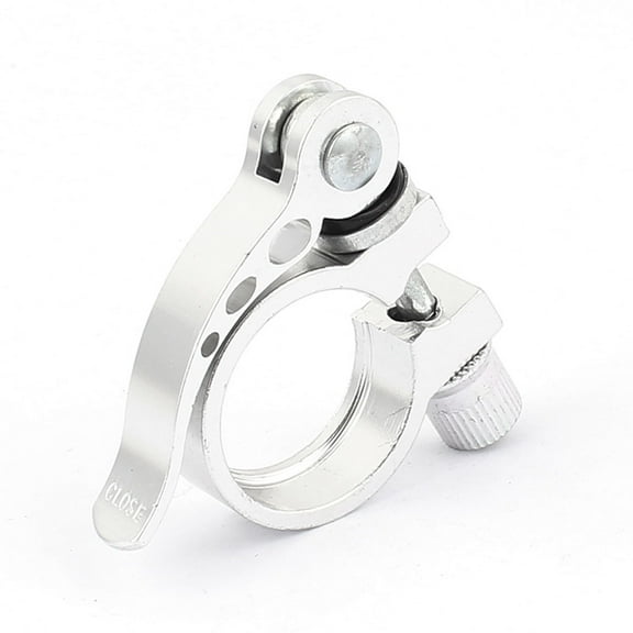 Unique Bargains Quick Release Mountain Bike Bicycle Seatpost Clamp 30mm Silver Tone