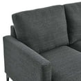 thumbnail image 6 of Loveseat Sofa Couch, Grey Gray, Fabric, Living Kitchen Cafe Bistro Hospitality Restaurant, Modern Contemporary HB34293, 6 of 8