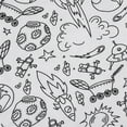 thumbnail image 6 of WIBACKER Color Your Own Pajamas for Big Boys, Kids DIY 2PCS Cotton Pjs Sleepwear Set - Rocket 7 Years, 6 of 7