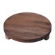 thumbnail image 4 of Soporte elevador de madera para el hogar, cocina, maceta de madera para plantas de interior, redonda, diámetro 25,4 cm. marrón oscuro, 4 of 9