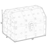 Vintiquewise Vintage Caribbean Pirate Chest