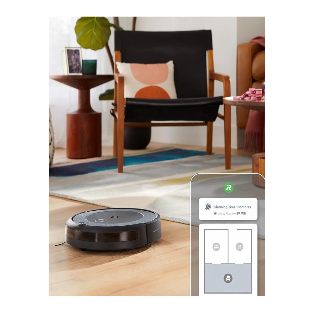 iRobot Roomba i4+ EVO Self-Emptying Robot Vacuum with Smart Mapping, Powerful Suction and 3-Stage Cleaning (Black)