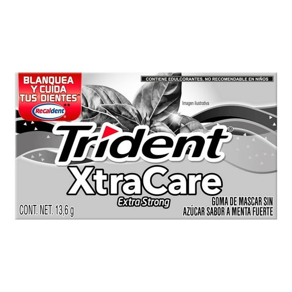 Goma de mascar Trident XtraCare extra strong 13.6 g