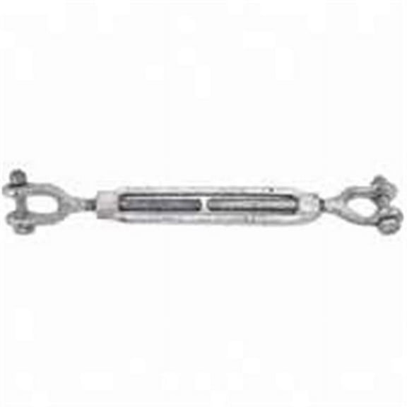 Baron 19-5/8X6 Jaw/Jaw Turnbuckle, 5/8" x 6", Galvanized