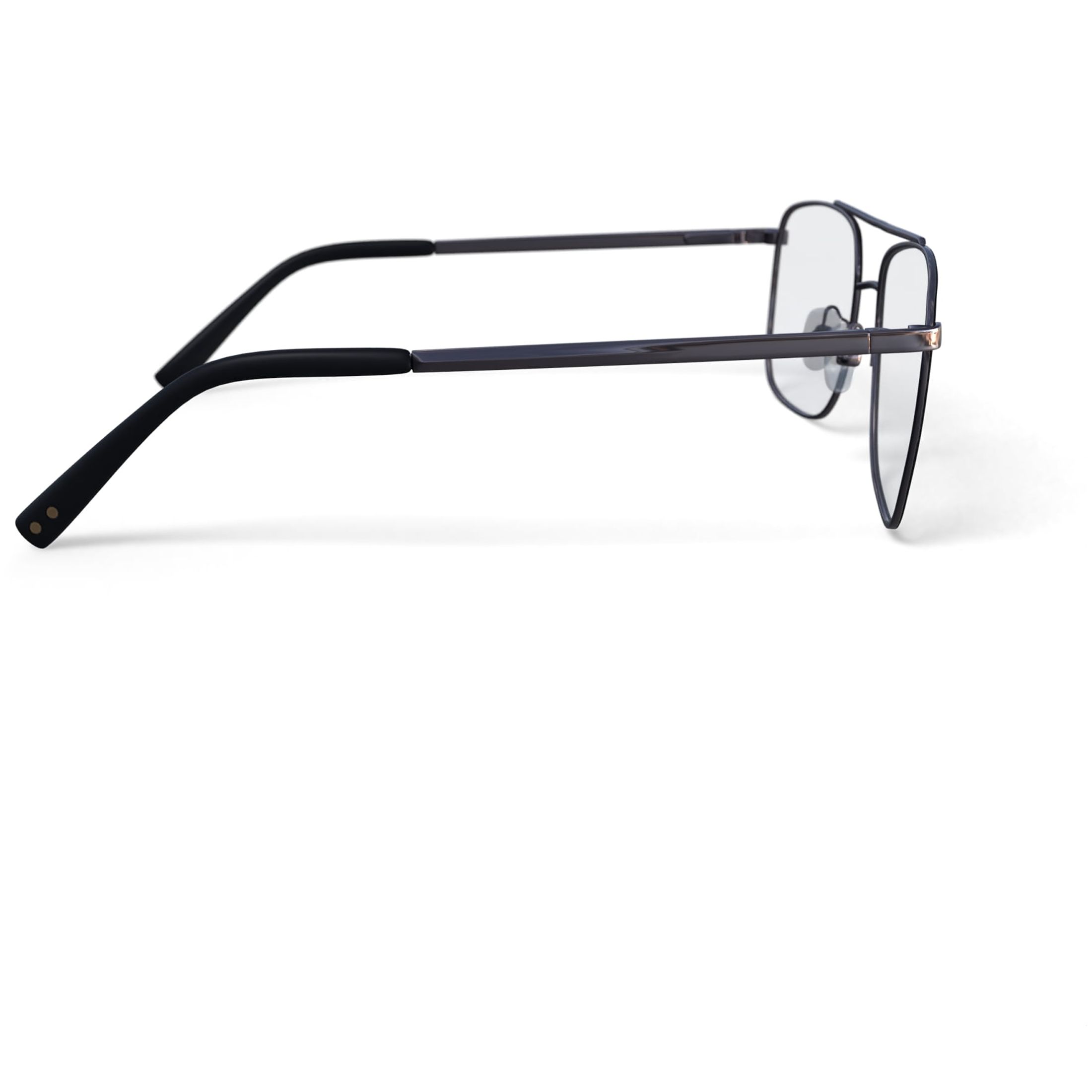 Reverb Men's RVMO5107 Prescription Eyeglasses with Case, Black Gold