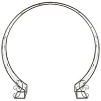 SAFAVIEH Mizell Outdoor Patio Moon Gateway, Antique Black