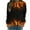 Black-C, variant on 3D Flame Printing Pullover for Women Women's Round Neck Flame Printed Loose Sweatshirt Long Sleeve Plunge Sleeve Top Sweatshirt