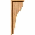 thumbnail image 3 of Ekena Millwork 5 1/2"W x 10"D x 26"H Pescadero Smooth Corbel w/Backplate, Western Red Cedar, 3 of 9