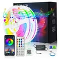 thumbnail image 1 of 200in LED RGB Light Strip, Bluetooth & Infrared Control, Color Changing Mood Lighting for Indoor & Outdoor, Christmas, Wedding & Party Décor, Smart Remote Control LED Light, 1 of 9