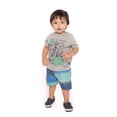 thumbnail image 1 of Pulla Bulla Baby Boy 2-Piece Set Graphic Shirt and Shorts Outfit, 1 of 6