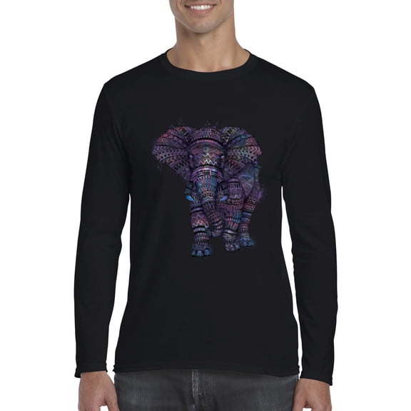 Artix - Mens Long Sleeve T-Shirts - Elephant