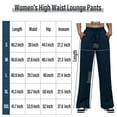 thumbnail image 2 of Women's High Waist Lounge Pants Wide Leg Yoga Sweatpants Loose Casual Pockets Drawstring Workout Joggers Pants, 2 of 7