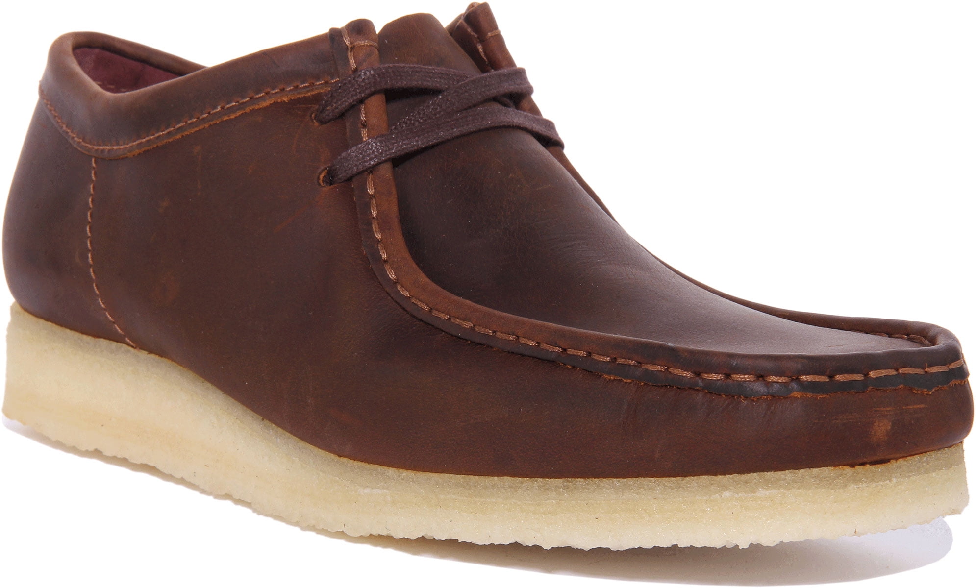 Clarks Wallabee Men's Up Leather In Beeswax Size - Walmart.com