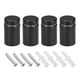 thumbnail image 1 of Uxcell Tornillos separadores 25x82mm de acero inoxidable con accesorios 4 unidades, negro 19mmx32mm, 1 of 4