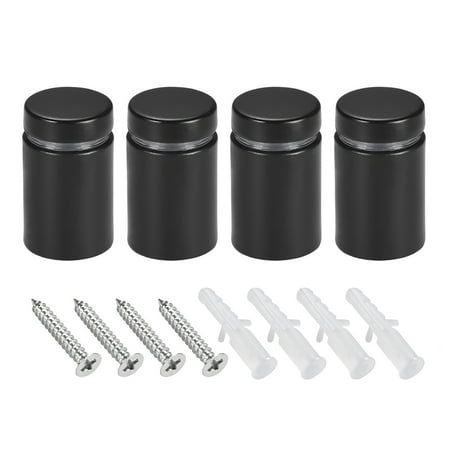 

19x32mm Standoff Screws Stainless Steel Black with Accessories 4 Pack