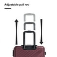 thumbnail image 4 of Suitcase Hardshell Luggage Set: ABS Lightweight Carry-On with 360° Spinner Wheels, TSA Lock and Two Hooks Design for Travel(Red, 3-Piece Set (20/24/28)), 4 of 8