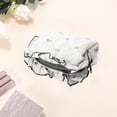 thumbnail image 3 of Unique Bargains 1 Pc Lace Bow Ruffles Makeup Bag for Everyday Use 3.94 in Black, 3 of 5