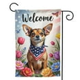 thumbnail image 6 of Welcome Patriotic Chihuahua Garden Flag 12x18 Inch DoubleSided Outdoor Yard Flag American Flag Flowers Dog Decor Summer Spring Seasonal House Decoration Birthday Gifts for Men Women, 6 of 7