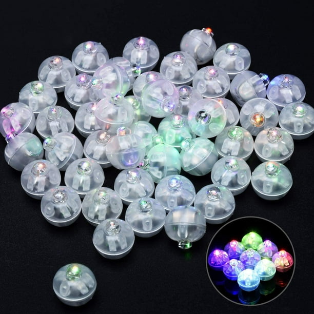 150 mini globos LED redondos con luz intermitente, tiempo de espera prolongado, farol de papel resistente al agua para decoración de bodas, fiestas de cumpleaños, luces decorativas para festivales (blanco) brillar Electrónica
