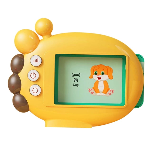 Máquina de aprendizaje de lectura, tarjetas flash parlantes, luces de protección ocular, máquina de lectura de palabras, juguetes educativos para