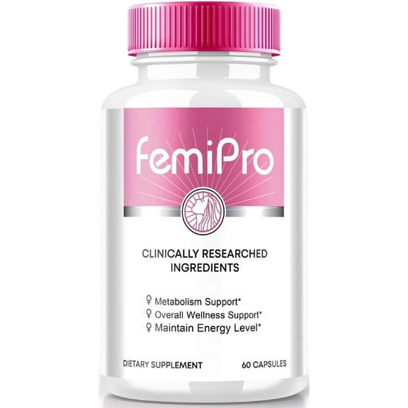 FemiPro Capsules, Premium Formula for Urinary Heath Support, All-Natural Supplement for Control and Overall Health, FemiPro24 Reviews (60 Capsules)
