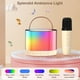 thumbnail image 2 of FanFun Juego de Máquina de Karaoke Mini, Altavoz Portátil de Karaoke Bluetooth con Micrófonos Inalámbricos, Luces Coloridas, 4 Voz Mágica Divertida, Regalo Ideal para Niñas/niños, D23W, 2 of 8