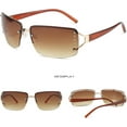 thumbnail image 5 of Rectangle Sunglasses for Women,Rimless Shield Wrap Around Sunglasses Trendy Men Fashion Rhinestone Y2K Sun Glasses, 5 of 9