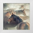 thumbnail image 1 of Taskin, Huseyin 12x12 White Modern Wood Framed Museum Art Print Titled - Tired Horses, 1 of 4