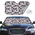thumbnail image 2 of Balery Lilies Flowers Print Car Windshield Sun Shade,Windshield Sunshade for Car Pickup Truck SUV Accessories-Medium, 2 of 7