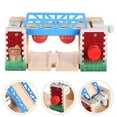 thumbnail image 2 of Wood Railway Bridge for Railroad Tracks Wooden Train Tracks Accessories Lift Bridge Wooden Track Train Toys, 2 of 3