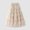 Beige, variant on FAOWME Women's Skirt High Waist Solid Color A Line Pleated Ruffle Calf Length Chiffon Comfortable Fashion Mesh Skirts For Festive And Party,Beige,One Size
