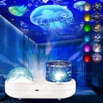 thumbnail image 1 of BR Ocean Light Proyector Luz Nocturna para Niños, Luz Nocturna para Bebé Giratoria 360° con 6 Películas, Temporizador y Luces Sensoriales, Luz Proyector de 6 Colores para Niños, 1 of 5