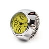 alextreme Small Letter Silver Case Finger Watch (Yellow)