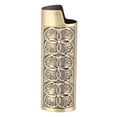 thumbnail image 2 of Vintage Metal Lighter Protector, Embossed Floral Easy to Install and Remove Reusable Lighter Holder Cover for Lighter Daily ProtectGold, 2 of 7