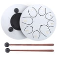 thumbnail image 1 of Keenso Steel Tongue Drum Round Beginner Percussion Musical Instrument 6inch with Storage Bag,Percussion,Drum, 1 of 8