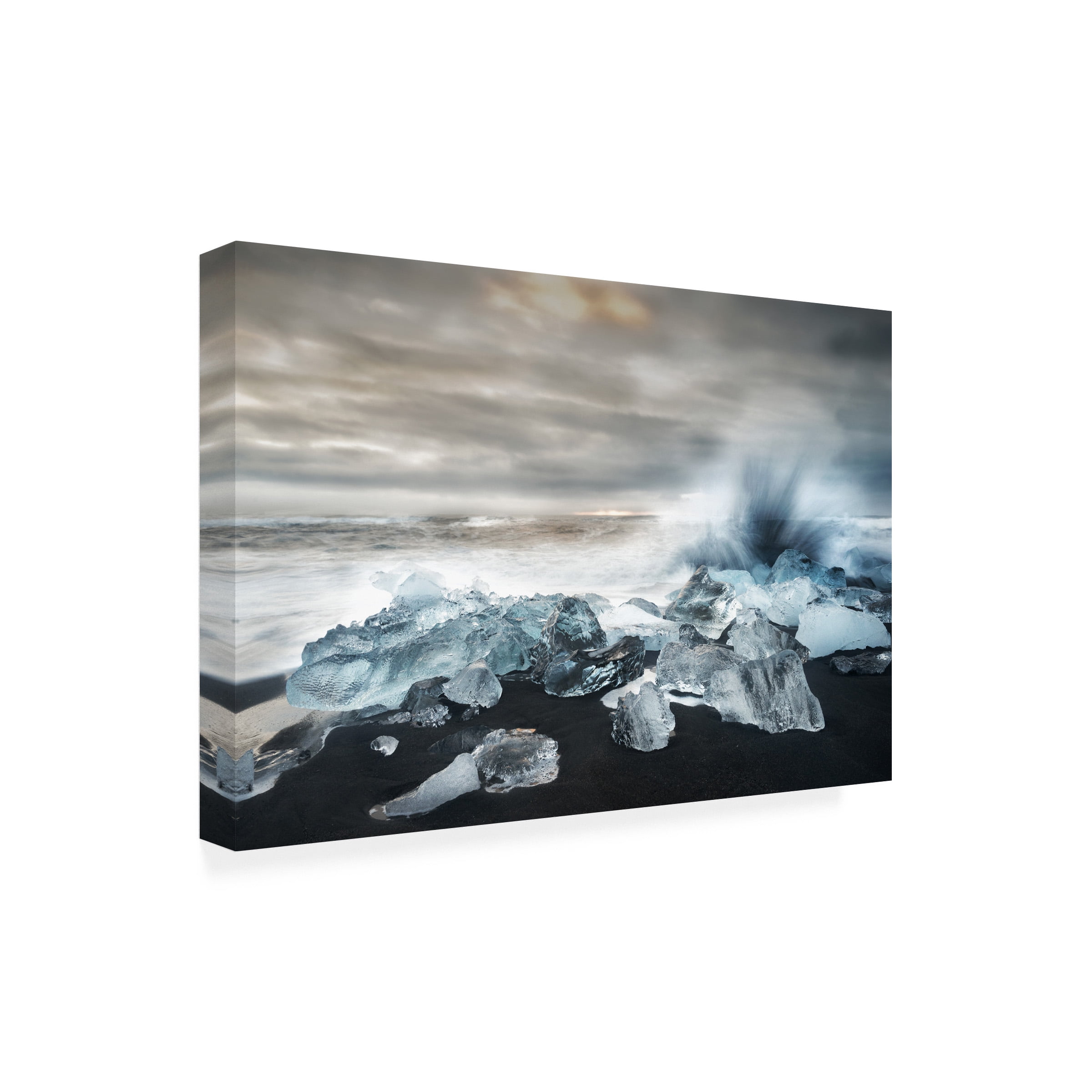 Alfred Forns 'Water And Ice' Canvas Art