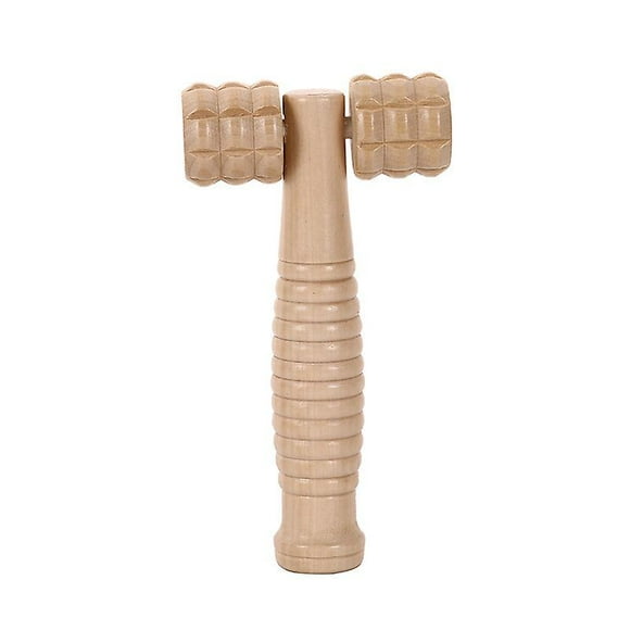 Dww-accessories Masseur Rouleau De Massage Visage Tete Appareil Maderothrapie Bois