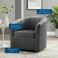 thumbnail image 7 of Modway Prospect Performance Velvet Swivel Armchair in Charcoal, 7 of 7