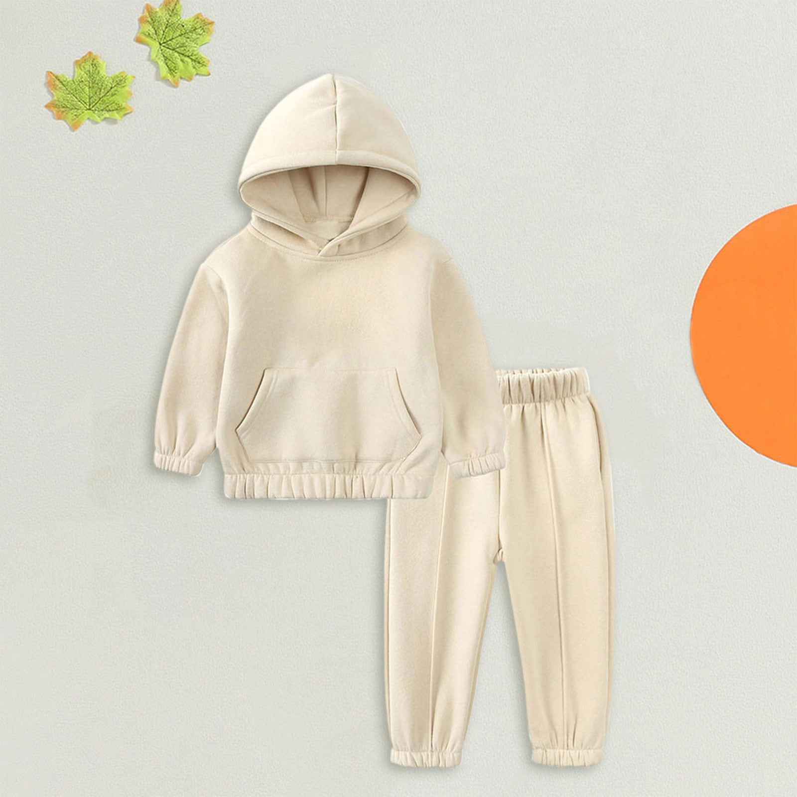 Coerni Toddler Baby Girl Clothes Outfits Boys Hoodie Sweatshirt Top and Jogger Pants Toddler Girl 2pcs Clothing Set