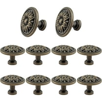 12 Pack Vintage Dresser Knobs - Bronze, Small Drawer Knobs, Antique Cabinet Pulls