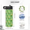 thumbnail image 4 of Sikiie Cartoon Frog And Lotus Leaf Print 18OZ Insulated Straw Cup, Portable Leak-proof Sports Water Bottle, Stainless Steel Water Cup Suitable for Home and Outdoor, 4 of 8
