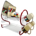 thumbnail image 4 of Better Chef DR-165R 2-Tier Chrome-Plated Dish Rack, 16", Red, 4 of 5
