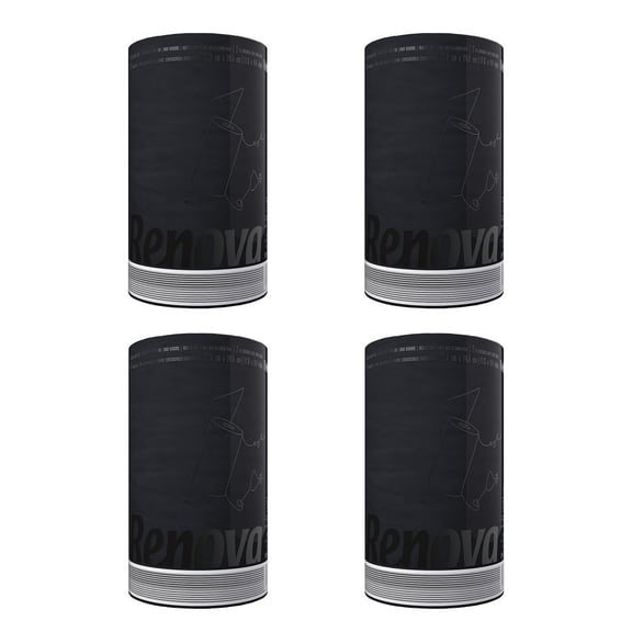 Renova Black Paper Towels, 4 Rolls, 120 Sheets Per Roll