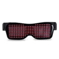 thumbnail image 2 of Walbest LED Glasses, Bluetooth APP Connected LED Display Smart Glasses (Editable Text) USB Rechargeable DIY Funky Eyeglasses for Party Club DJ Halloween Christmas, 2 of 7