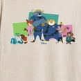 thumbnail image 3 of Zootopia 2 - Nick, Judy, And Friends -Womens Oversized Graphic T-Shirt, 3 of 5